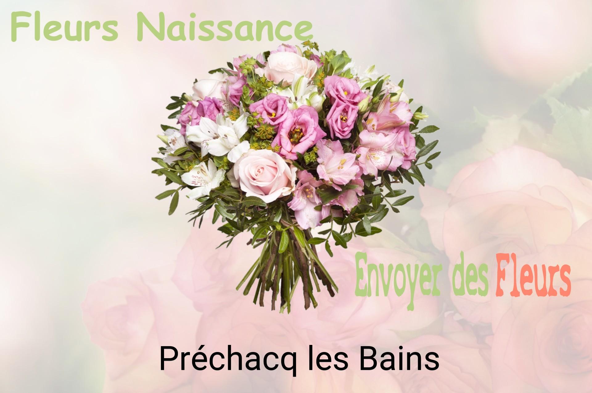 Bouquet de fleurs de naissance livré à Préchacq-les-Bains